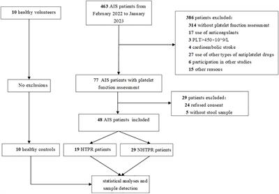 Gut microbiota as predictors of the occurrence of high on-treatment platelet reactivity in acute ischemic stroke patients